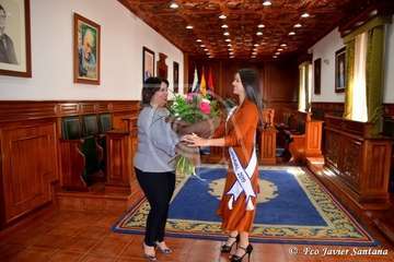 Recepción oficial a Nauzet Afonso y a Daida López (Foto TA)